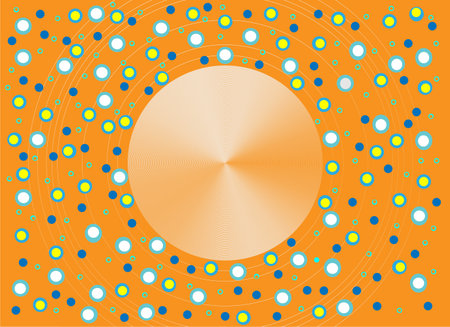 Abstract background with circles and dots. Vector illustration. Eps 10.のイラスト素材