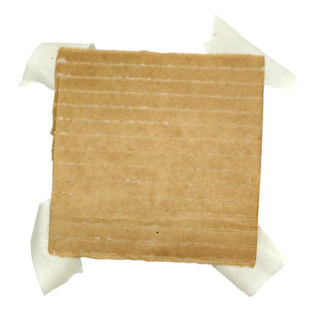 Torn paper isolated on white background. Clipping path included.の写真素材