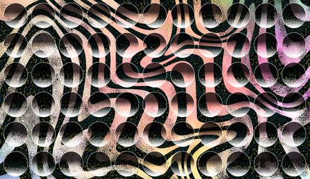 abstract color pattern in graffiti style with elements of urban modern style