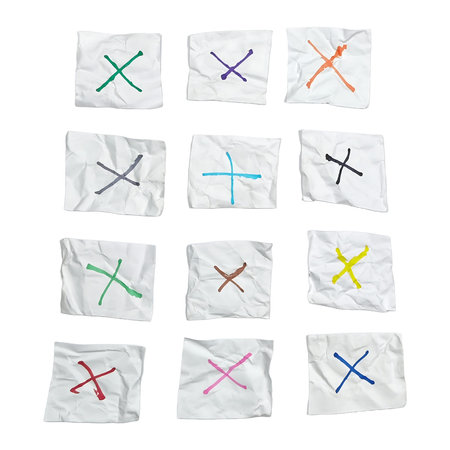 collection of various adhesive tape pieces on white background. each one is shot separately