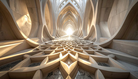 3D CG rendering of abstract architecture background. High resolution image.の素材