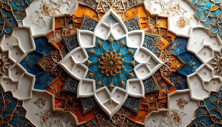 Ottoman art example of Mother of Pearl inlays from Istanbulの素材