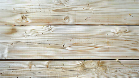 Light natural wooden boards texture of white color. Wooden beams with knots and grains and gaps between themclose-up shot. High quality photoの素材