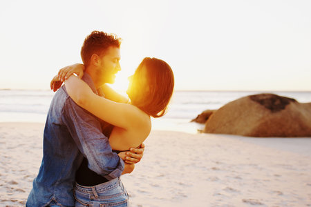 Shot of an affectionate young couple at the beach