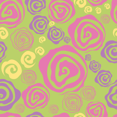 Seamless vintage colorful pattern with rosesのイラスト素材