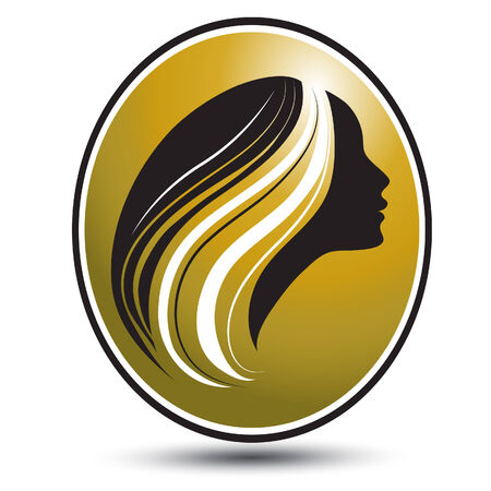 girl with long beautiful hairのイラスト素材