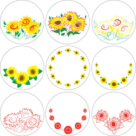 Sunflowersのイラスト素材
