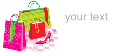 Shopping backgroundのイラスト素材