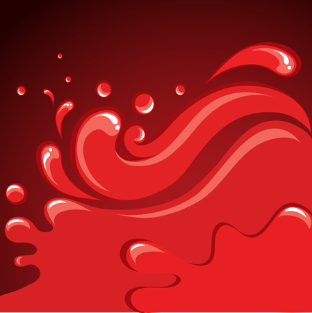 Scary Halloween background with splash of bloodのイラスト素材