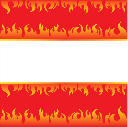 Vector beautiful frame background with fire (from my big のイラスト素材