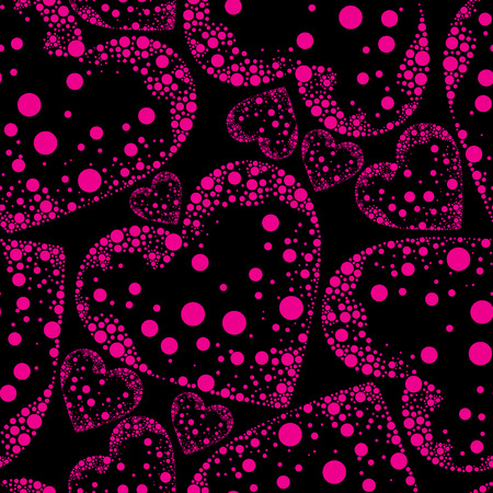 Vector seamless pattern from hearts - Saint Valentine's Day のイラスト素材