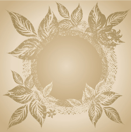 background with frame with Autumn Leafs. Thanksgiving のイラスト素材
