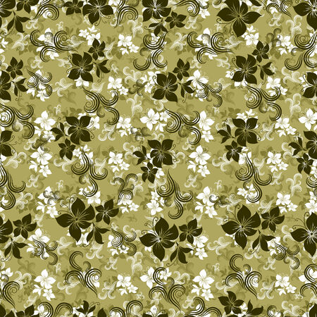 Seamless vintage floral patternのイラスト素材