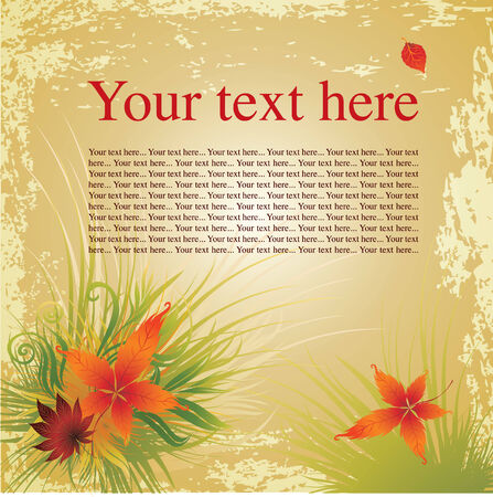   frame with colorful autumn leafs. Thanksgiving (from my big のイラスト素材