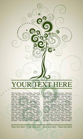 sample of design with decorative tree from colorful autumn leafs and place for text. Thanksgivingのイラスト素材