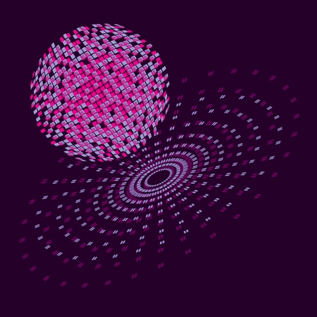shining disco-ball patternのイラスト素材