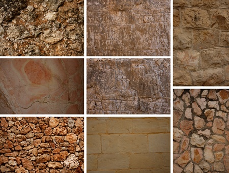 Set of natural stone texturesの写真素材