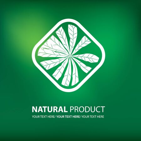 Vector design element for organic natural logoのイラスト素材
