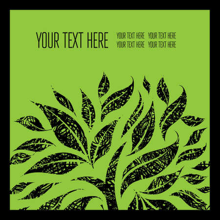 Vector stylish floral background - design elements can be used for invitation, greeting cardsのイラスト素材