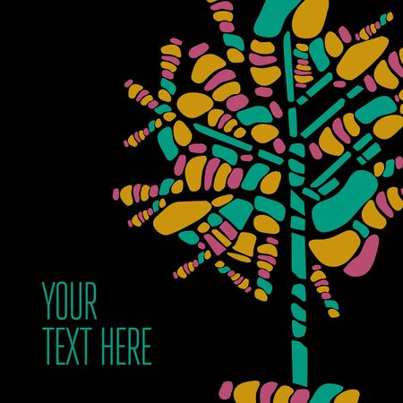 Vector stylish mosaic background - design elements can be used for invitation, greeting cardsのイラスト素材