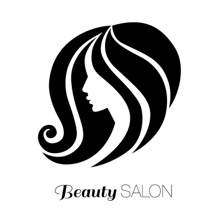 Illustration of woman with beautiful hairのイラスト素材