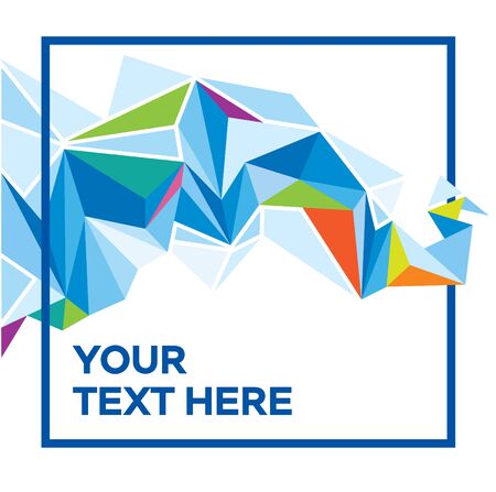 Vector faceted background made from trianglesのイラスト素材