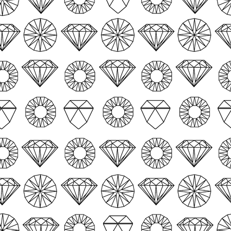 Vector seamless pattern from diamond design elementsのイラスト素材