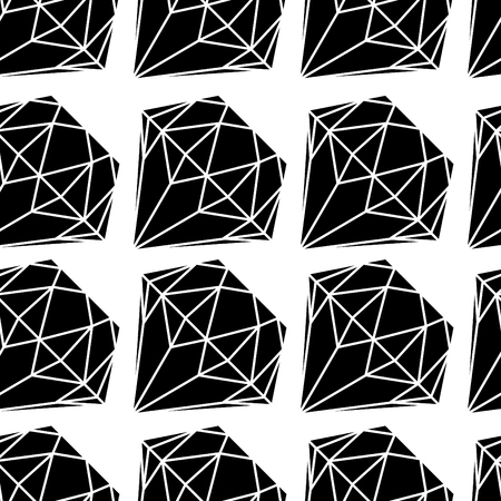 Vector seamless pattern from diamond design elementsのイラスト素材