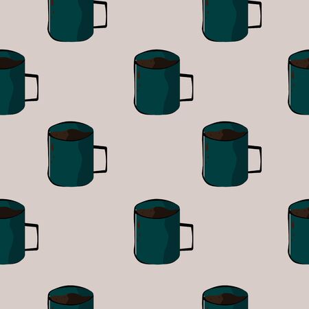 turquoise glass seamless pattern good for background, wallpaper, cover, etcのイラスト素材