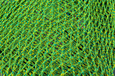 meshs of green nylon fishnetの写真素材