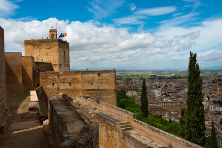 granada cityscape, seen from alhambra palaceのeditorial素材