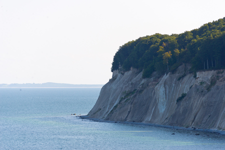 chalk cliffs of ruegen, germanyの写真素材