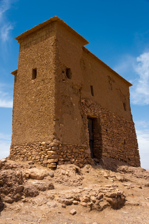 clay buildings in moroccan berber fortress Aït Benhaddouの写真素材