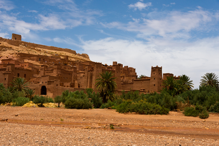 clay buildings in moroccan berber fortress AÃ¯t Benhaddouのeditorial素材