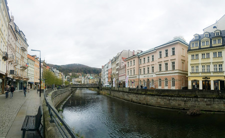 KarlovyVary very popular tourist destination in the Czech Republic , Karlovy Varyのeditorial素材