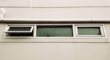 aluminium push awning windows on the wall.の写真素材