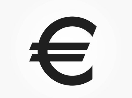 euro sign. european union money symbol. simple style finance infographic design elementのイラスト素材