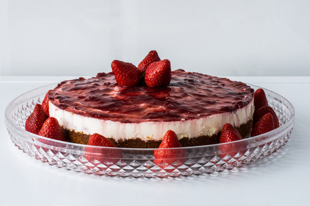 Strawberry cheesecakeの写真素材