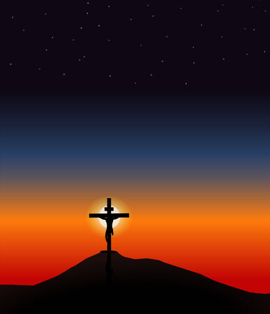 Jesus on the Crossのイラスト素材