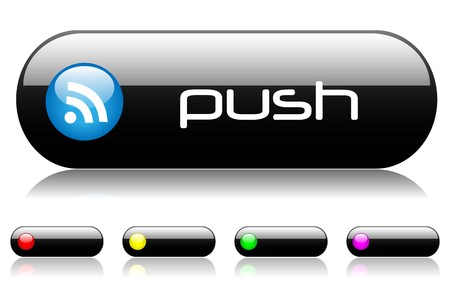 Black Web Buttonsのイラスト素材