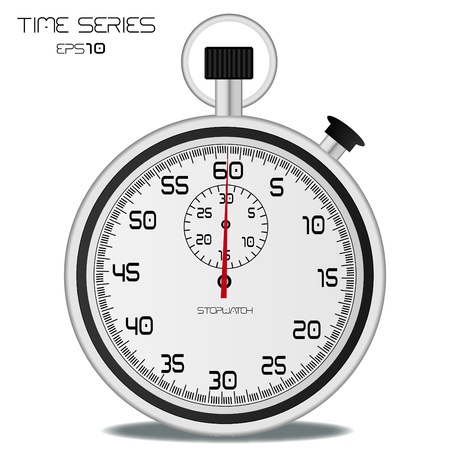 Image of a stopwatch isolated on a white background.の写真素材