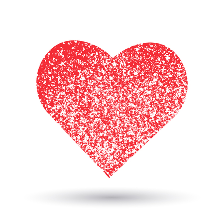 Image of a vintage heart isolated on a white background.のイラスト素材