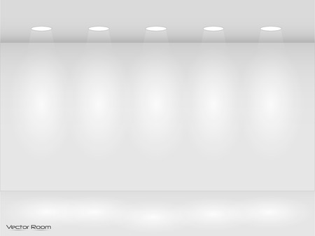 Illustration of room with lights.のイラスト素材