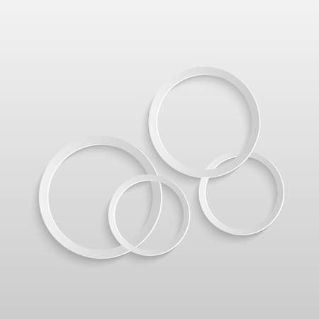 Illustration of abstract circles on a gray background.のイラスト素材