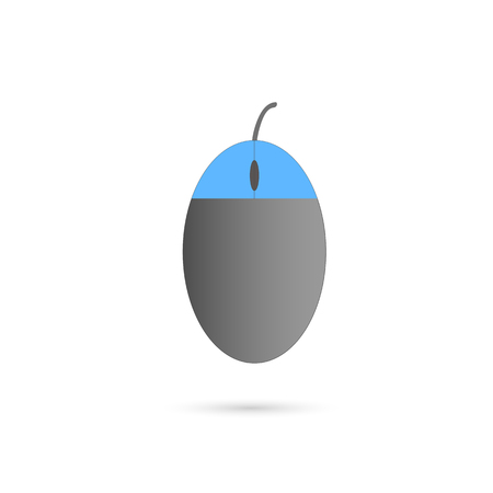 Illustration of a computer mouse isolated on a white background.のイラスト素材
