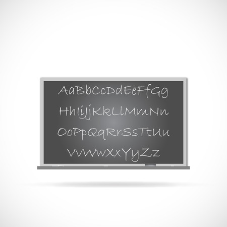 Illustration of a chalkboard isolated on a white background.のイラスト素材