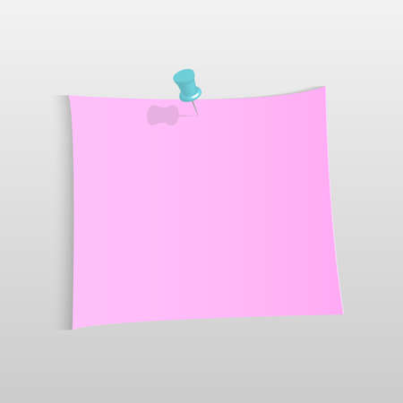 Illustration of a paper note isolated on a light background.のイラスト素材