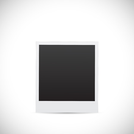 Illustration of a blank photo design isolated on a white background.のイラスト素材