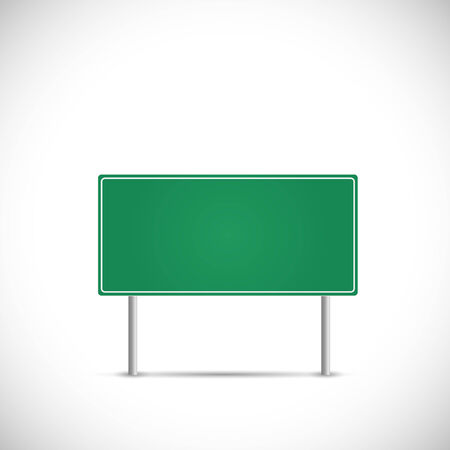 Illustration of a blank road sign isolated on a white background.のイラスト素材