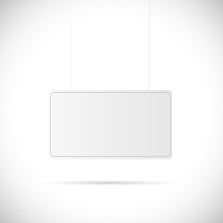 Illustration of a blank sign isolated on a white background.のイラスト素材